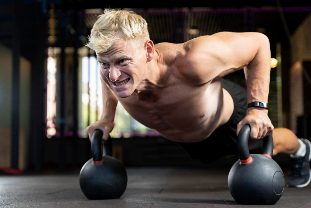 man working out